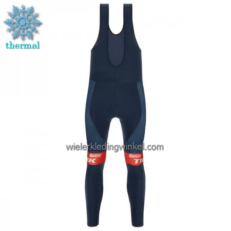 Fietsbroek Lang met Bretels 2022 Trek-Segafredo Winter Thermal Fleece